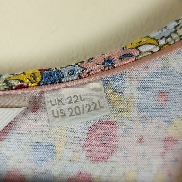 Boden Plus Size Floral Ruffle Short Sleeve  Dress Size 20/22L - Picture 3 of 14